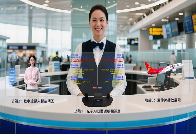 光子AI雙面透明翻譯屏產(chǎn)品介紹